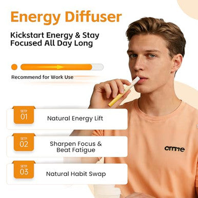 Puffiair Herbal Diffuser Duo Detox And Energy Diffuser Pens With Extract Of Mullein And Natural Caffeine 100 Natural Swap Home & Work Duo 600 Uses Each