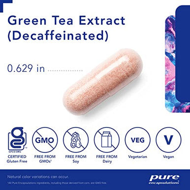 Pure Encapsulations Green Tea extract decaf 120 vegcaps