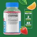 Lifeable Sugar Biotin + Vitamin C Gummies Bundle Great Tasting Vitamin Supplement Gluten Gmo Chewable Gummy