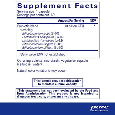 Pure Encapsulations Probiotic5 dairyfree 60 caps