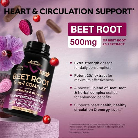 Nutraharmony Beet Root Capsules & Menopause Supplement