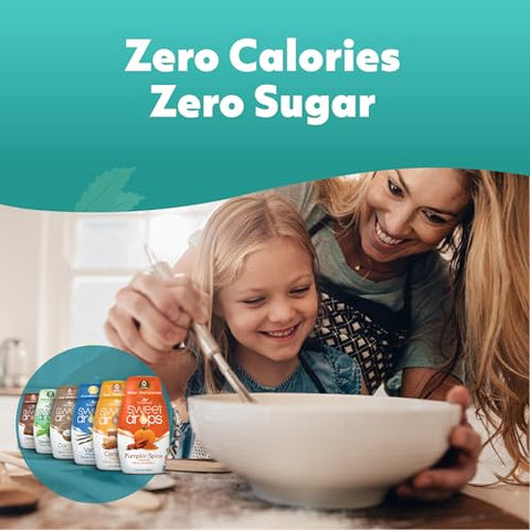 SweetLeaf Sweet Drops Flavored Stevia Liquid Sweetener Stevia Extract Zero Calories Gluten Free Keto Friendly Non GMO Natural Flavors Sugar Alternative Caramel 1.7 Fl Oz (Pack of 6)