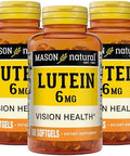 Mason Natural Lutein 6 Mg With Vitamin E 6 Month Supply Healthy Vision & Eye Function Supports Normal Eye Health Pack Of 3