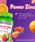 Vitafusion Power Zinc Gummy Vitamins, Strawberry Tangerine Flavored Immune Support (1), 90 Count