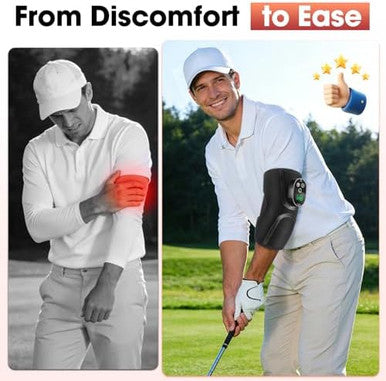 Flaremore Cordless Elbow Heating Pad Elbow Massager With Heat Heating Pad For Arm With Vibration Massage For Cubital Tunnel And Tennis Elbow Pain Relief Wearable Wrap For Hand Arm Elbow