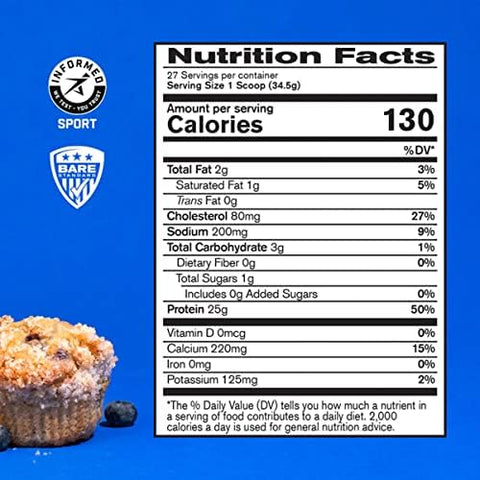 Bare Performance Nutrition Bpn Whey Blueberry Muffin Protein + Creatine Bundle