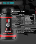 Gorilla Mind Elite MultiVitamin (180 Capsules) Daily Multivitamin Formulated for Peak Performance 27 Nutrients to Backfill Micronutrient Shortcomings