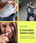 Momentous Creatine Chews - Creatine Monohydrate - Supports Strength Lean Muscle & Recovery for Men & Women - NSF Certified for Sport - 150 Chewable Tablets