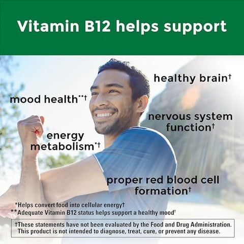 Nature Made Vitamin B12 Extra Strength 3000 mcg B12 Vitamin Supplement for Energy Metabolism Support 60 Softgels 60 Day Supply
