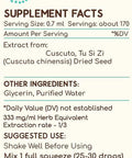 HerbEra Cuscuta B120 Alcohol-Free Seedal Extract Tincture, Super-Concentrated Wildcrafted Cuscuta, Tu Si Zi (Cuscuta chinensis) Dried Seed (4 fl oz)