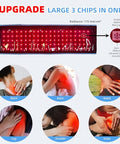 Feangli Red Light Therapy Infrared Light Therapy Belt For Body Waist Back Shoulder Leg Knee Muscle Relief Led 660Nm 850Nm Wearable Large Red Light Belt With Timer Remote Ideal For Woman Man