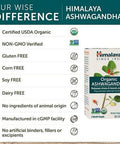 Himalaya Organic Ashwagandha Organic Bacopa Brain Booster Kit Ashwagandha 670 Mg For Energy Boost and Stress Relief + Bacopa 750Mg Nootropic Brain Booster For Mental Focus Memory And Clarity