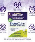 Boiron Sleepcalm Sleep Aid For Deep Relaxing Restful Nighttime Sleep - Melatonin-Free And Non Habit-Forming - Dissolvable Tablets 180 Count