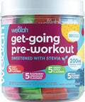 Wellah Get-Going Pre-Workout Variety Pack (20 Stick Packs) - 200Mg Natural Caffeine Stevia-Sweetened With Citrulline Malate And L-Theanine & 1000Mg Of Beta-Alanine