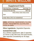 Secrets Of The Tribe White Willow Capsules 800 mg White Willow (Salix Alba) Dried Bark, Pain Relief Supplement (60 Capsules)