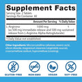 Doctor'S Best L Arginine Supplement For Men & Women - L-Arginine 1000 Mg Per Serving Supports Nitric Oxide (No) Levels Sustained Plus Immediate Release 120 Bilayer Tablets
