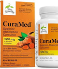 Terry Naturally Curamed 500Mg Antioxidant Supplement For Brain & Immune Health Support Supplement With Curcumin & Turmeric Essential Oil Herbal Liver Support 60 Capsules