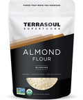 Terrasoul Superfoods Organic Almond Flour 1 Lb - Fine Texture | Grain- | Gluten- | Perfect for Keto Baking