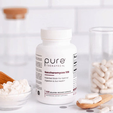 Pure TheraPro Rx Saccharomyces 10B Saccharomyces Boulardii 10 Billion CFU Per Serving Patented Strain Probiotic Yeast Capsules Probiotics for Men and Women 120 Count Pack of 1