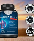 Premium Magnesium Citrate Capsules Powerful 500mg Magnesium Oxide and Citrate Supplement Helps Support Healthy Bones Muscles Teeth Energy and Relaxation 120 Vegetable Capsules