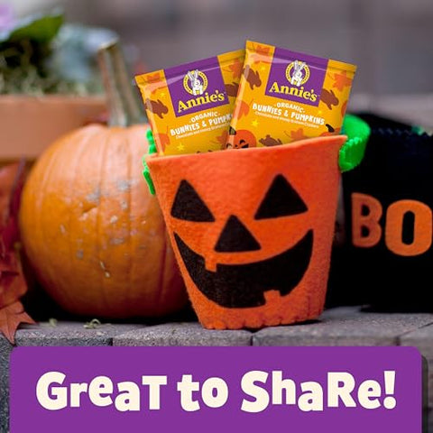 Annie's Halloween Shapes Organic Graham Cracker Snacks, Chocolate and Honey, 20 Pouches, 20 oz