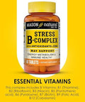 Mason Natural Stress Bcomplex With Antioxidants + Zinc 2 Month Supply Dual Action Formula Supports Immune Health 1 Pack