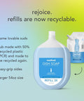 Method Gel Dish Soap Refill Lemon Mint 54 Ounce 1 pack