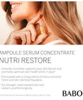 Babor Nutri Restore Restorative Serum Ampoules For The Face For Intensely Nourished And Healthy Skin Vegan Formula With Amino Acids And Argan Oil Ampoule Concentrates 7 X 2 Ml