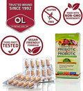 Olympian Labs Complete Prebiotic And Probiotic Supplement 25 Billion Live Shelf Stable Cultures 30 Vegetarian Capsules Helps Restore The Natural Balance Within The Digestive Tract.