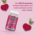 Garden Of Life Organic Beet Root Gummies Made From Pectin With Antioxidants Vitamin C Vitamin D & B12 For Heart Health & Energy Beets Gummies Vegan Gluten Free Non Gmo Raspberry 30 Servings