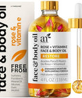 Artnaturals Organic Rose + Vitamin E Face Oil 4.0Oz - For Body & Hair - 100% Natural Moisturize Rejuvenate & Enhance Your Skin - Anti-Aging Moisturizer Facial Oil For Fine Lines Scars & Wrinkles