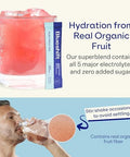 Blueshift Electrolytes Natural Electrolytes Powder Packets Organic Hydration Packets Electrolyte Drink Mix Sticks With No Sugar Single Serve Pack Lemon Raspberry Flavor Powder Sticks (10 Pack)