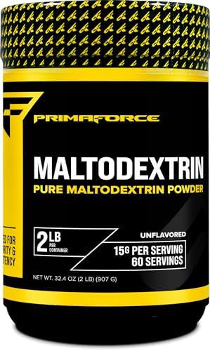 Primaforce Maltodextrin Powder (2 Pounds Unflavored) Food Grade Maltodextrin Powder For Increased Workout Energy Gain & Endurance