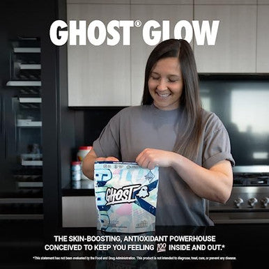 Ghost Glow Sticks: Beauty And Detox Supplement 30 Onthego Stick Packs Pina Colada Hyaluronic Acid Biotin & Ltheanine For Skinboosting Support Sugar Gluten