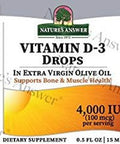 Nature'S Answer Vitamin D-3 Drops 4000 LU 0.5-Ounce 3 count