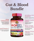Vitalitown Women's Probiotics and Iron Supplement Bundle