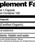Terravita Feverfew Herb (Certified Organic) - 450 Mg (100 Capsules, Zin: 517681)