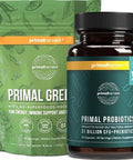 Primal Harvest Greens Powder & Primal Probiotics Supplements Bundle