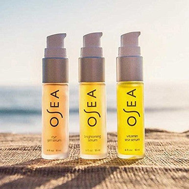 OSEA Vitamin Sea Face Serum 0.6 oz Vitamin A C E Hyaluronic Acid Clean Beauty Hydration Vegan CrueltyFree