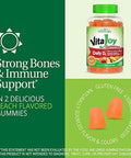 21St Century Vitajoy Daily Vitamin D3 50 Mcg (2000 Iu) Gummies Peach 120 Count