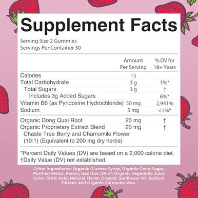 Maryruth's Organic Menstrual Support Gummies For The Relief Of Common Symptoms 30 Servings