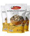 MIXED NUTS Roasted Sunflower Seeds by Premium Orchard - Original Lightly Salted Sunflower Seed In-Shell with Sea Salt Non GMO Gluten Free Snack Vegan KETO Friendly Snacks Low Carb Snack - 3 Bags