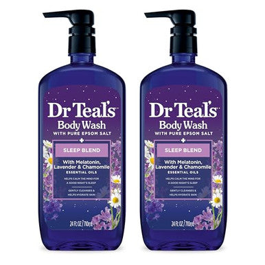 Dr Teal'S Kids Sleep Bath & Body Wash Bundle With Melatonin & Essential Oils (3-Pack 20 Fl Oz & 2-Pack 24 Fl Oz)