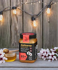 Airborne Manuka Honey (85+ Manuka Pollen) Raw and Unfiltered Premium New Zealand 100% Pure, Daily Wellness Support 17.6 oz.