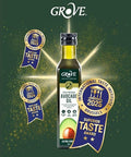 Grove Extra Virgin Avocado Oil - Plant Based, Vegan, Gluten Free, 100% Natural, Cold Pressed, High Smoke Point, 16 Whole Avocados in Every Bottle (8.4oz, 250ml)