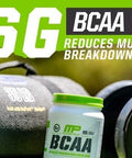 MusclePharm Essentials BCAA Powder, Post-Workout Recovery Drink, Orange Mango, 30 Servings