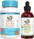MaryruthS Vitamin K2+D3 Gummies (Peach Mango and Apricot) and Usda Organic Probiotic Drops Clean Label Project Verifieda' Vitamins For Joint Support and Overall Health Vegan NonGmo Gluten