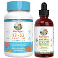 Maryruth'S Vitamin K2 D3 Gummies (Peach Mango & Apricot) & Usda Organic Probiotic Drops Clean Label Project Verified Vitamins For Joint Support & Overall Health Vegan Non-Gmo Gluten Free