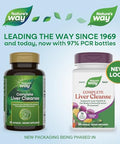 Nature'S Way Complete Liver Cleanse Supports The Body'S Detoxification Processes With Milk Thistle B-Vitamins Amino Acid Liver Blend 84 Capsules (Packaging May Vary)