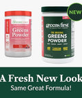 Greens First Original Greens Powder 49 Superfoods Organic Fruits & Veggies Prebiotics Probiotics & Digestive Enzymes Antioxidant Smoothie Dairy Vegan & Nongmo (Berry 30 Servings)
